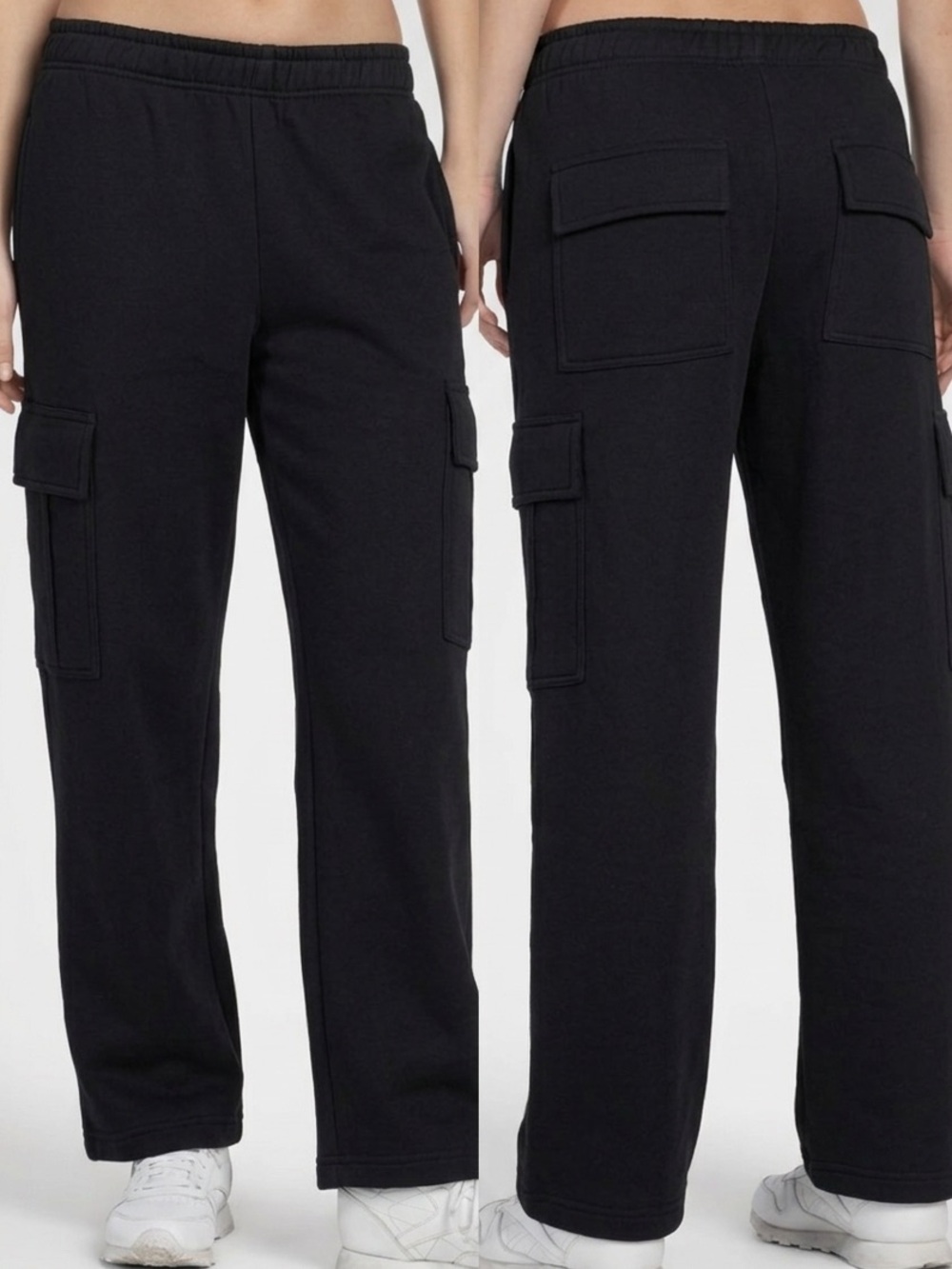 Kyodan Black Cargo Sweatpants with Utility Pockets
